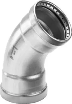 Viega Sanpress Inox XL-Bogen 2326XL 45&deg; 88,9mm Stahl nichtrostend (482664)