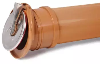 Airfit Rohrendklappe DN 160, orange, f&uuml;r erdverlegte Rohre (32160REK)