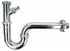 tecuro Röhrensiphon mit Geräteanschluss 1 1/4 Zoll, Edelstahl/Messing, chrom (57502)