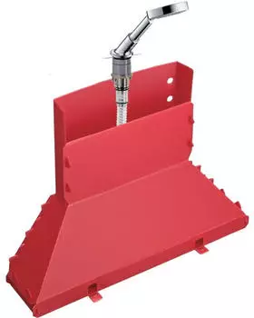 Hansgrohe Bouroullec Secuflex Wannenrand-Set mit Handbrause, Polished Red Gold (19418300)