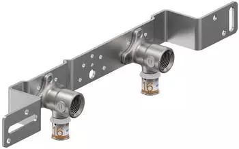 Uponor S-Press PLUS MLC Montageeinheit Messing verzinnt 16mm x 1/2" IG 150mm (1070662)