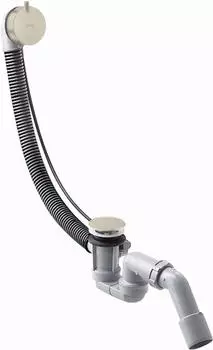 Axor Ablauf- und &Uuml;berlaufgarnitur Komplettset f&uuml;r Normalwannen brushed nickel (58316820)