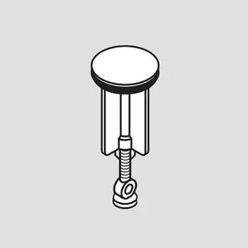 Hansgrohe Fl&uuml;gelstopfen &Oslash; 40 mm f&uuml;r Zugstangen-Ablaufgarnitur schwarz matt (96026670)