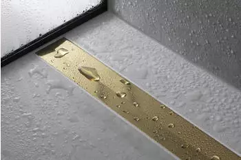 Hansgrohe RainDrain Flex Fertigset Duschrinne 160 cm k&uuml;rzbar Duschabl&auml;ufe Edelstahl geb&uuml;rstet (56261800)