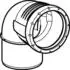 Geberit Silent Pro Bogen DN 70 87,5° hochschalldämmend (393324141)