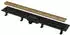 Alcadrain Duschrinne Simple 95cm mit Lochrost, Messing (APZ10BLACK-950BRASS)