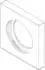 Dornbracht Rosette Ersatzteil 60x60x9mm Ø35mm Cyprum (092778040-49)
