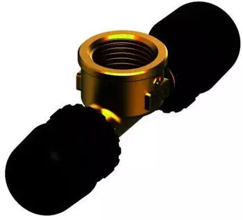 Tece TECElogo-Ax T-St&uuml;ck 32 x Rp 1" x 32, Siliziumbronze (8802804)