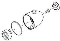 Hansgrohe Thermogriff Ecostat 2001>06/99 gelb , 96225480 96225480