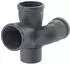 Geberit Silent-Pro Schachtbogenabzweig 87,5° links DN 110/75/90 (393554141)