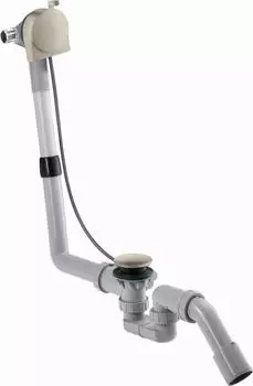 Hansgrohe Exafill S Komplettset Wanneneinlauf Ab- und &Uuml;berlaufgarnitur Brushed Nickel (58307820)