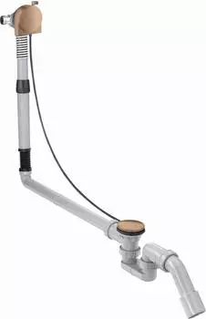 Hansgrohe Axor Flexaplus S Komplettset, Ab- und &Uuml;berlaufgarnitur, Brushed Red Gold (58317310)