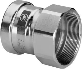 Viega Prestabo XL &Uuml;bergangsst&uuml;ck 1112XL &Oslash; 88,9 mm x Rp 3" Stahl verzinkt (630041)