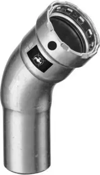 Viega Megapress-Bogen 45&deg; DN 32 Stahl unlegiert Zink-Nickel-Beschichtung Modell 4226.1 (694722)
