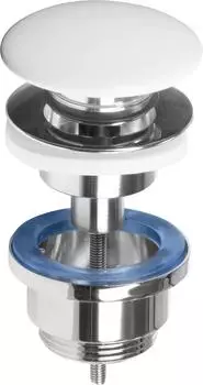 Cornat Ablaufventil f&uuml;r Waschtische 1 1/4" 66mm Push-Open Wei&szlig; (T317425)