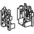 Geberit Set Konsolen zu Monolith 243994001 Sanitärmodulen für WCs und Bidets (243944001)