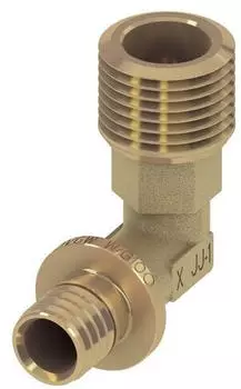 Tece Winkel&uuml;bergangsnippel 25mm x R 1" Siliziumbronze (707805)