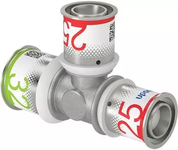 Uponor S-Press PLUS T-St&uuml;ck reduziert 32x25x25mm (1070582)