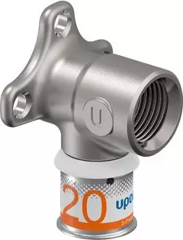 Uponor S-Press PLUS MLC Wandscheibe 20mm x 3/4" IG mit Flansch (1070641)