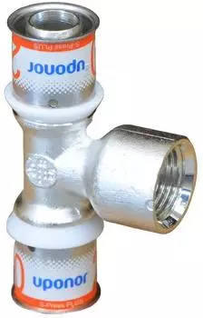 Uponor S-Press Plus T-St&uuml;ck mit Innengewinde 32-Rp1/2" (1070600)