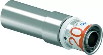 Uponor S-Press PLUS &Uuml;bergang auf Kupfer, Messing verzinnt, 20x22mm (1070617)