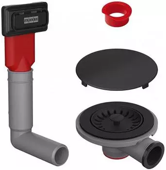 Franke Color Line Ablaufset matt, schwarz (112.0658.444)