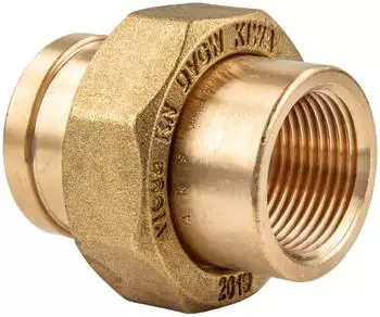 Viega Rohrverschraubung 3340 konischdichtend Rp 3/8" x Rp 3/8" Rg (446925)