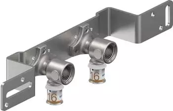 Uponor S-Press PLUS Montageeinheit Messing verzinnt 16mm×1/2" IG, 80mm (1070661)
