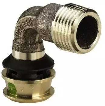 Viega Raxofix &Uuml;bergangsbogen 90&deg; &Oslash; 32 mm R 1 Siliziumbronze Modell 5314 (646042)