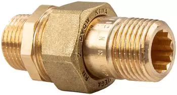 Viega Rohrverschraubung 3334 flachdichtend R 1/2" Rotguss (320195)