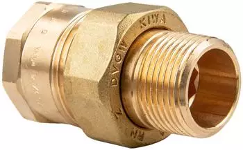Viega Rohrverschraubung 3341 konisch dichtend R 2" x Rp 2" Rotguss (447052)