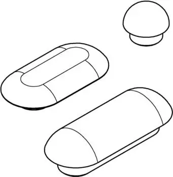 GROHE Sto&szlig;d&auml;mpfer 102905 f&uuml;r WC-Sitze 39330002/39331002/39577001 alpinwei&szlig; (102905SH00)
