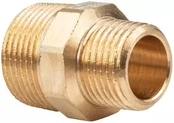 Viega Reduziernippel 3245 mit Mehrkant R 2" x R 1 1/4" Rotguss (320270)