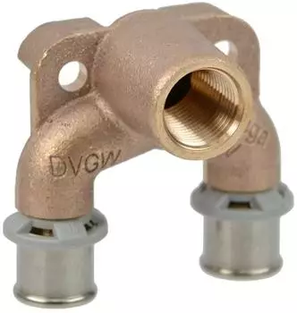 Viega Sanfix-P Doppelwandscheibe Rotguss 16xRp 1/2 x 16 mm SC-Contur (303037)