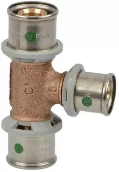 Viega Sanfix-P T-St&uuml;ck 16 mm mit SC-Contur Rotguss (303518)