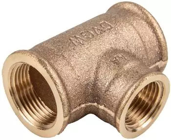 Viega T-St&uuml;ck 3130 Rp 1 1/4" x Rp 3/4" x Rp 1 1/4" Rotguss (650742)