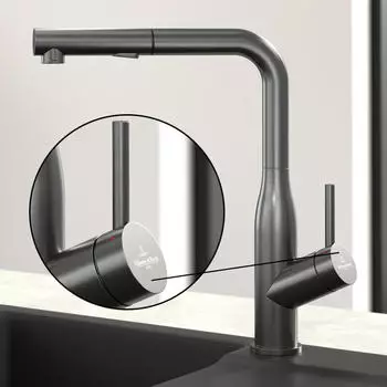 Villeroy & Boch Armaturengriff 30 x 113 mm anthracite (92858005)