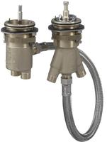 hansgrohe Grundset zu 2-Loch-Thermostat Wannenrandmontage, Badarmaturen, 13550180,