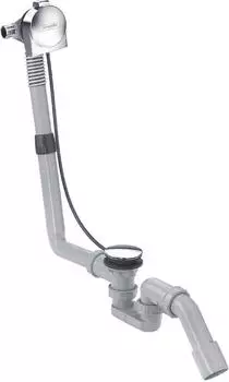 Hansgrohe Exafill S Wanneneinlauf mit Ab- und &Uuml;berlaufgarnitur Komplettset (Chrom, 58113000)