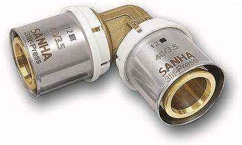 SANHA Pressfitting 25090 Winkel 90° 16 x 2 mm (32509016)