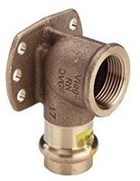 Viega Wandscheibe mit SC Profipress G 2625.5 f&uuml;r Gas in 22mm x Rp3/4 Rotguss