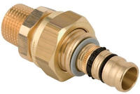 "Geberit Mepla &Uuml;bergangsverschraubung mit Au&szlig;engewinde, D 32mm, R 1", G 1 1/4",