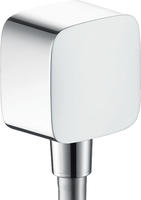 hansgrohe Fixfit Schlauchanschluss mit R&uuml;ckflussverhinderer und Kunststoffwinkel,