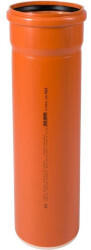 Ostendorf Kanalrohr PVC DN 160 100 cm mit 1 Muffe orange (KG0115100)