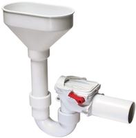 KESSEL-R&uuml;ckstauverschluss Staufix Siphon, DN 50, Einlauftrichter, Typ 5