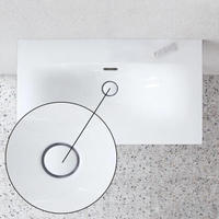 Ventil PUSH-OPEN mit keramischer Ventilabdeckhaube wei&szlig;