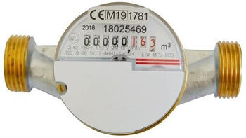 Wasser-Geräte ECO Wasserzähler ETW warm Qn 1,5 m³/h 130 mm (25605)