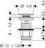 Hansgrohe Ablaufgarnitur Push-Open KS G 1 1/4 (50105000)
