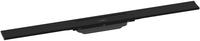 hansgrohe RainDrain Flex Duschrinne 56044670 80cm, Fertigset, k&uuml;rzbar, mattschwarz