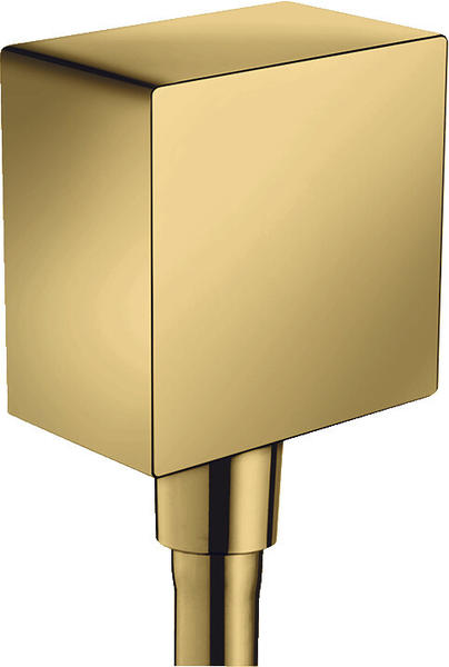 Hansgrohe Fixit Square Schlauchanschluss mit Rückflussverhinderer polished gold optic (26455990)